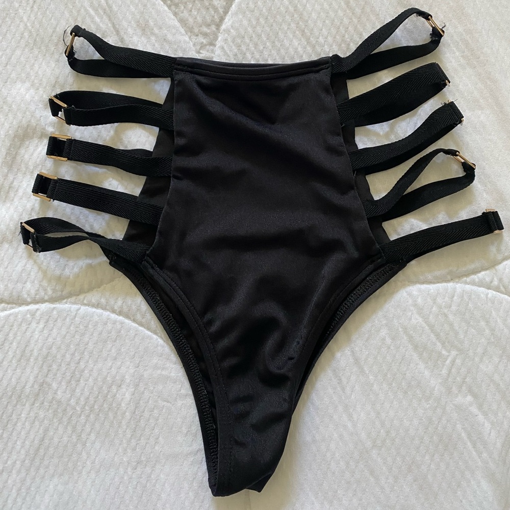 Victoria’s Secret Swim Archives Sexy Cut-Out High-Waist Cheeky Bikini Bottom